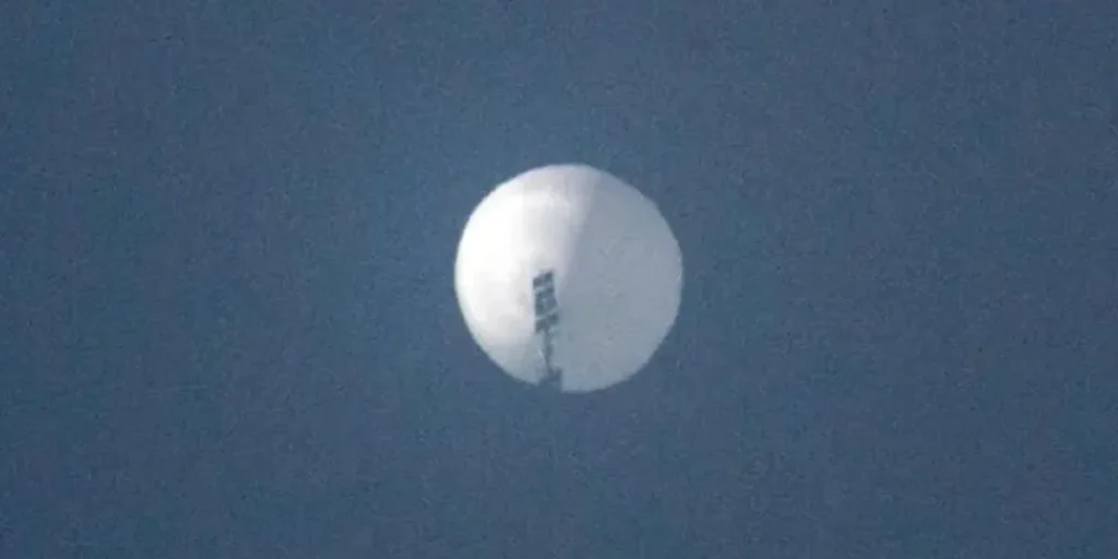 Chinese Surveillance balloon with payload that crossed into American airspace and was shot down.